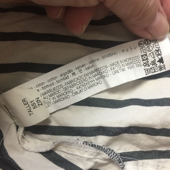 ZARA Trafaluc Collection Striped Button-Up Shirt S - Picture 8 of 10